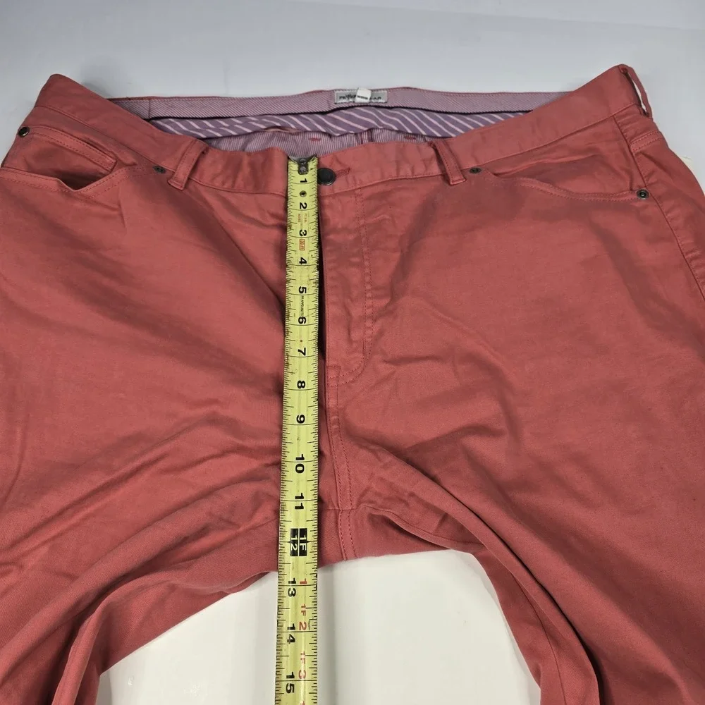 Peter Millar Crown Sport EB66‎ Pants Mens 42x33 Red Golf Performance Polyester